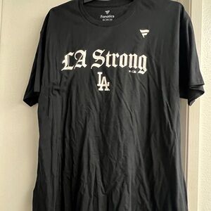 Fanatics Black LA Strong Short Sleeve Tee